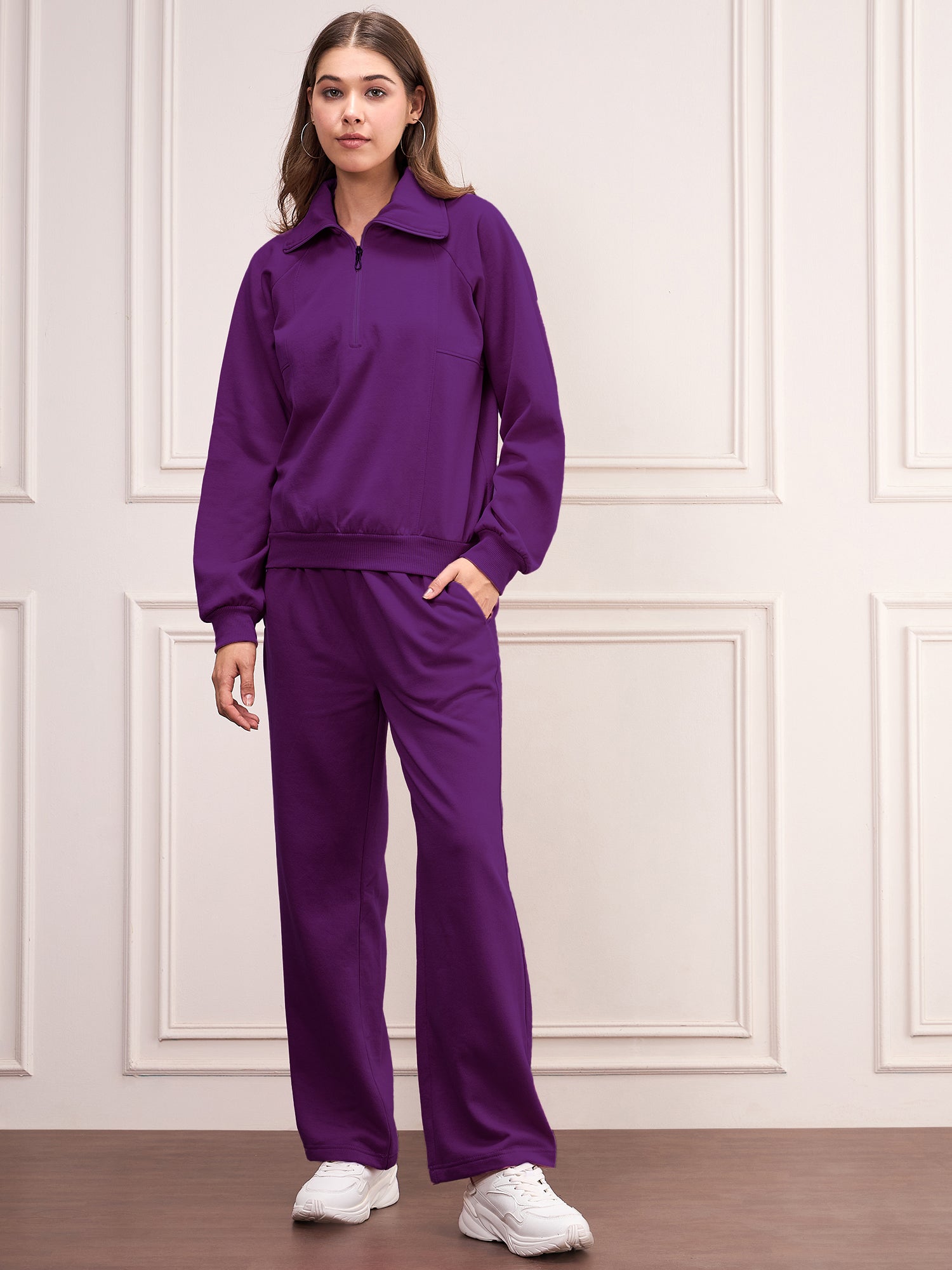 StyleStone Women's Fleece Tracksuit Set