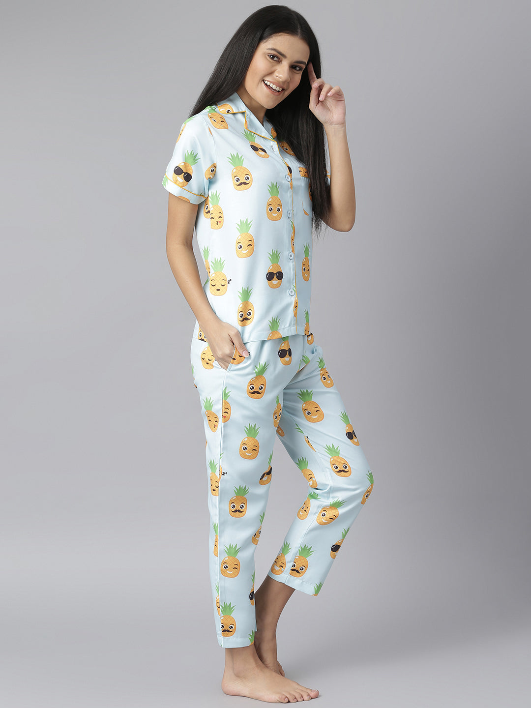Women's Doughnut Digital Printed Night Suit Set – Stylestone