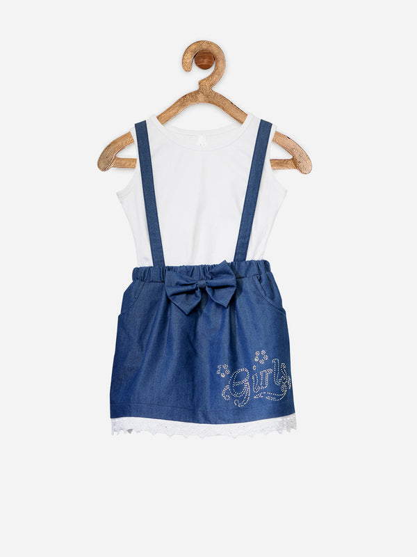 Girls Pinafore Skirt with inner